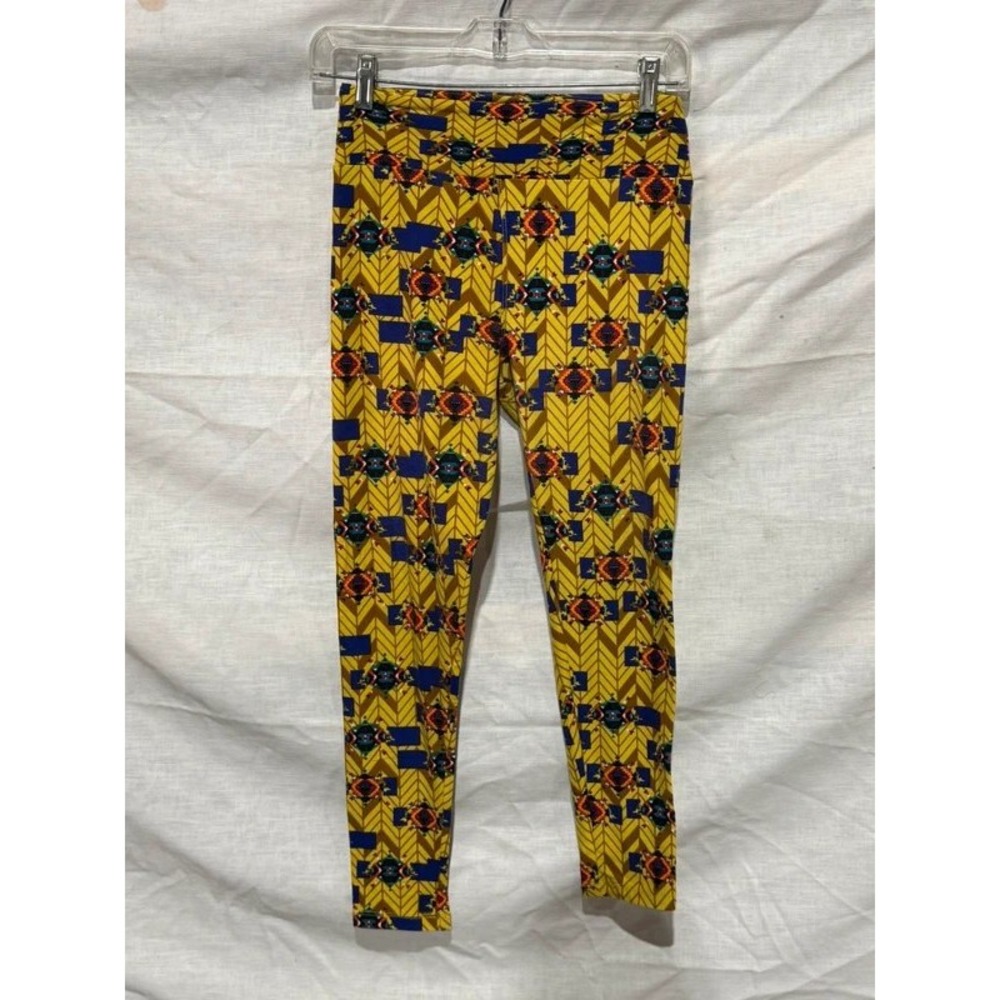 LuLaRoe Southwestern Geometric Yellow Leggings